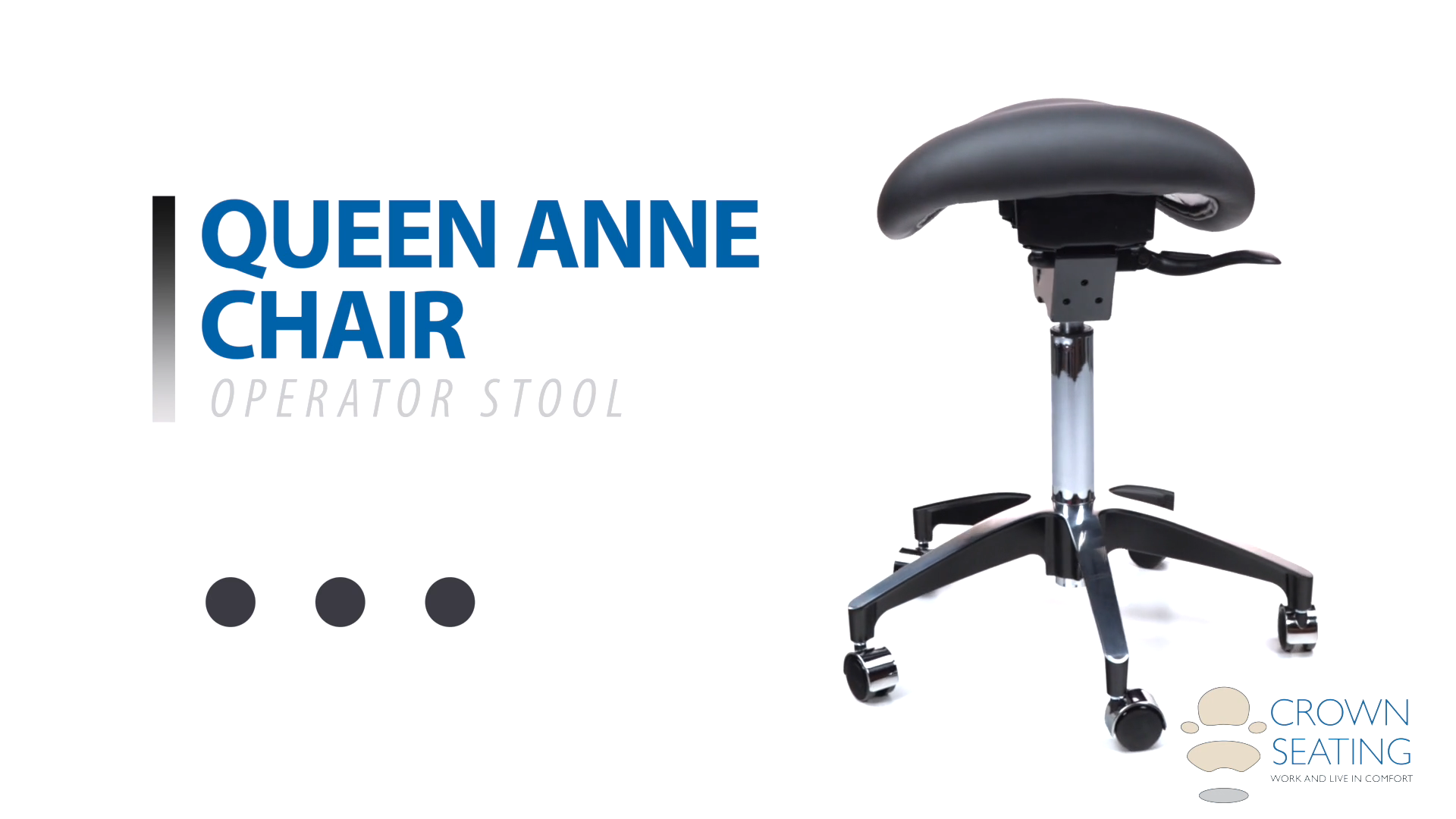 Q.A.C. Queen Anne Chair Dental Stools Crownseating