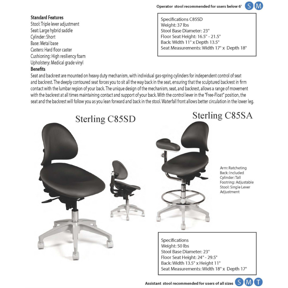Sterling C85SA - Crownseating  1975.00